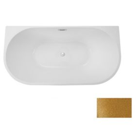 Baignoire îlot VICA GLAM GOLDEN 80 cm - 170cm