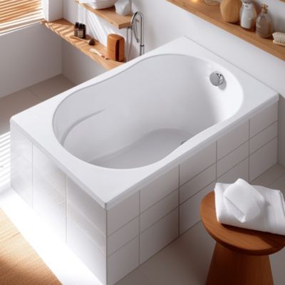 Baignoire Ouate 120 x 70 cm sans tablier Valentin