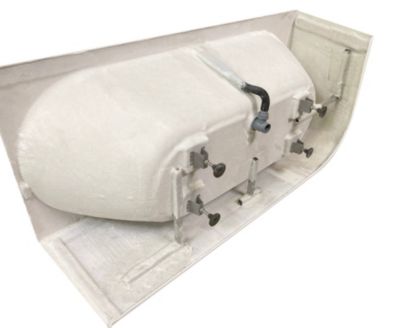 Baignoire semi-îlot murale CAPRI 180 Droite L. 180 x l. 81 cm, by SPALINA