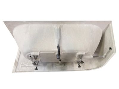 Baignoire semi-îlot murale CAPRI 180 Droite L. 180 x l. 81 cm, by SPALINA