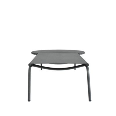 Bain de soleil aluminium et textilène Pop gris Arcane
