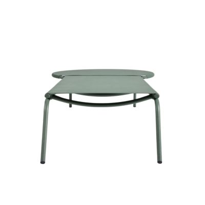 Bain de soleil aluminium et textilène Pop vert Arcane