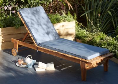 Bain de soleil bois Blooma Denia