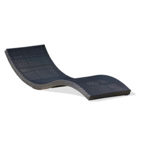 Bain de soleil Cancun résine tressée noir L.190 cm DCB Garden