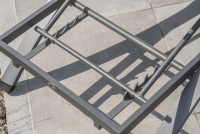 Bain de soleil empilable Barcelona Bcd Garden aluminium et textilène noir L 195 x l 74 x H 32 cm