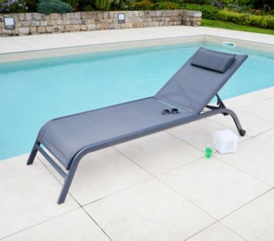Bain de soleil en acier   gris anthracite   GOZO - Ozalide