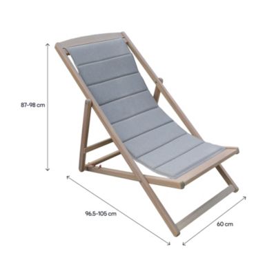 Bain de soleil en bois marron GoodHome Riveo