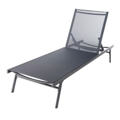 Bain de soleil en métal GoodHome Alona ebony