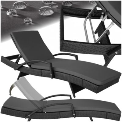Bain de soleil OCEANE 5 positions Résine tressée Design moderne Cadre en aluminium Ikea
