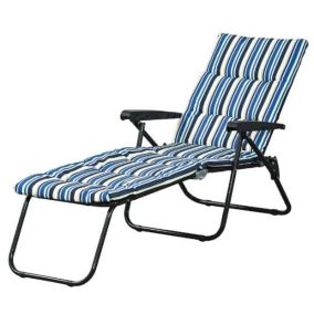 Bain de soleil OUTSUNNY L. 153 cm gris en plastique H. 89 cm