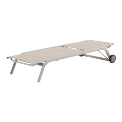 Bain de soleil Santa Cruz en aluminium couleur peyote Goodhome