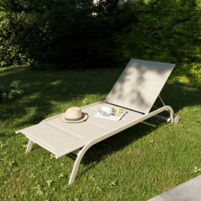 Bain de soleil Santa Cruz en aluminium couleur peyote Goodhome