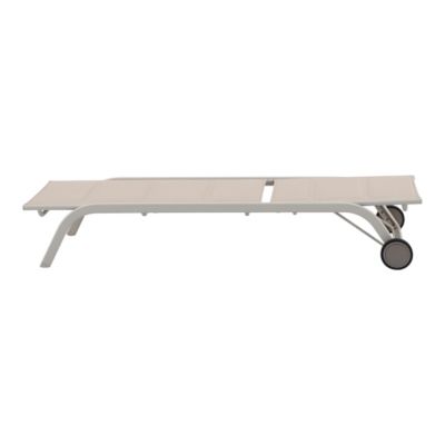 Bain de soleil Santa Cruz en aluminium couleur peyote Goodhome