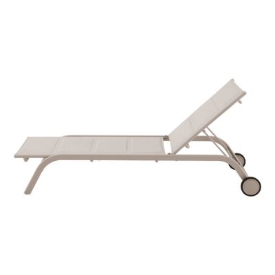 Bain de soleil Santa Cruz en aluminium couleur peyote Goodhome