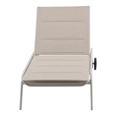Bain de soleil Santa Cruz en aluminium couleur peyote Goodhome