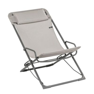 Bain de soleil Transaswing Lafuma polyester et acier terre l.60cm x H.91cm