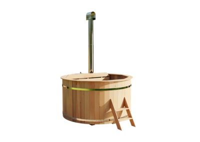 Bain nordique - Bergen FinnTherm, 2x2m dim ext (cas échéant incl débord de toit) naturel, épaisseur paroi : 4m² superficie totale
