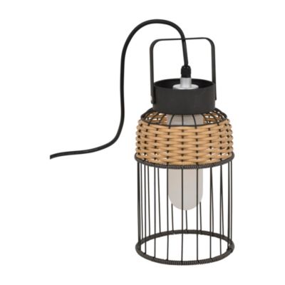 Baladeuse extérieur Ivoa E27 IP44 14W ∅17 x H.35cm Little Garden coloris noir et naturel