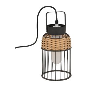 Baladeuse extérieur Ivoa E27 IP44 14W ∅17 x H.35cm Little Garden coloris noir et naturel