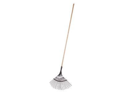 Balai à gazon à fils plats en métal L.130 cm