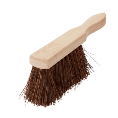 Balai à main poils rigide en bois clair