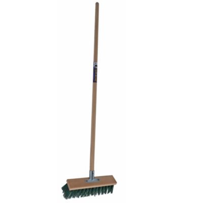 Balai cantonnier 32cm synthétique manche bois 140cm Duchesnay