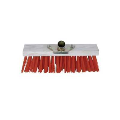 Balai Cantonnier à fibres dures en PVC rouge MSV