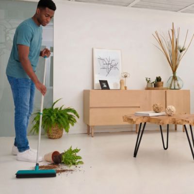 Balai caoutchouc télescopique, spécial poils d’animaux et cheveux, sols intérieurs GoodHome