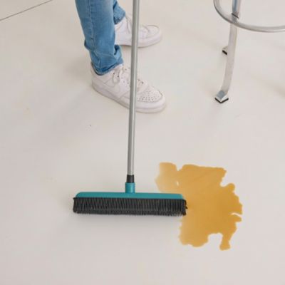 Balai caoutchouc télescopique, spécial poils d’animaux et cheveux, sols intérieurs GoodHome