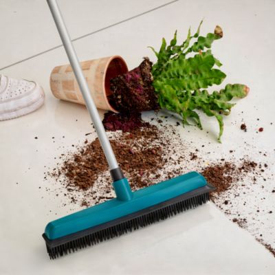 Balai caoutchouc télescopique, spécial poils d’animaux et cheveux, sols intérieurs GoodHome