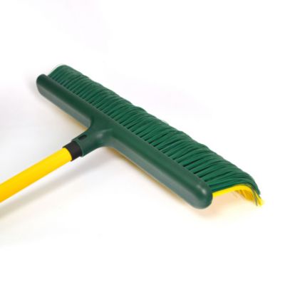 Balai de jardin pour gazon synthétique - Manche téléscopique