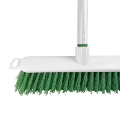 Balai droit poils rigide blanc L.28 x l.5cm