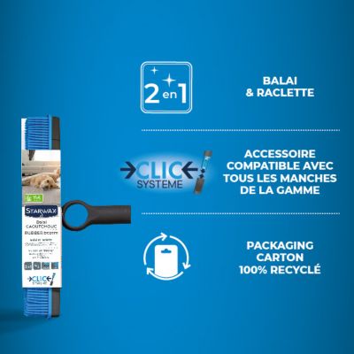 Balai en caoutchouc Clic Système Starwax