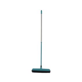 Balai extensible poils doux GoodHome bleu L.1 m x l.7cm