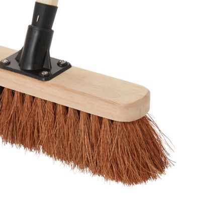 Balai fibre de coco 30cm avec manche bois