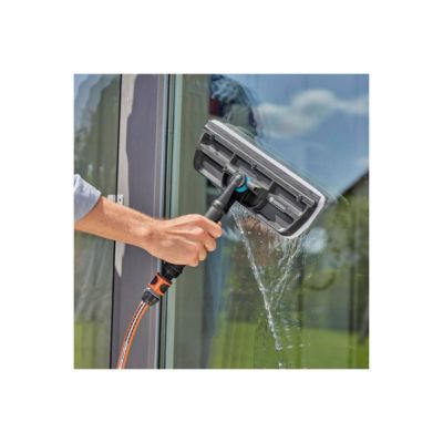 Balai lave-vitre avec raclette et microfibre Cleansystem