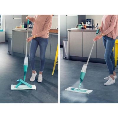 Balai pulverisateur confort Easy Spray XL 56690 Leifheit avec reservoir sur le manche systeme - Balai vaporisateur avec mop 42 c