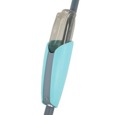 Balai serpillère microfibre avec vaporisateur GoodHome gris et bleu L.124 x l.12 cm