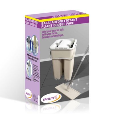 Balai serpilliere microfibre pliable