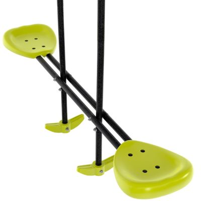 Portique enfant avec trampoline, balançoire, toboggan, panier basket et filet de sécurité, métal