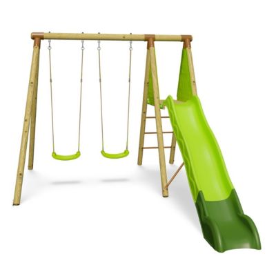 Balançoire en bois 2,30 m Topwood LUMI - 4 enfants