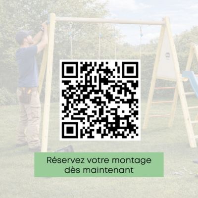Balançoire en bois 2,30 m Topwood MILU 2 - 4 enfants