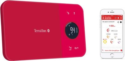 Balance de cuisine électronique 5kg-1g rouge avec bluetooth Terraillon NUTRITAB CRANBERRY
