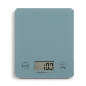 Balance de cuisine électronique  Coloris bleue DOM351BS - Capacité 5 kg - ml ou g DOM351BS