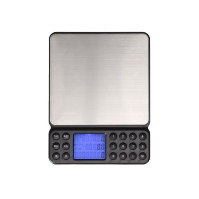 Tinor – Balance de cuisine 500g/0.01g – Écran LCD rétroéclairé – Fonction tare et comptage – Acier inoxydable durable – Compacte et légère