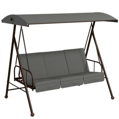 Balançoire Suspendue Avec 2 Coussins - Pour Intérieur, Terrasse Ou Jardin - Support Jusqu'à 140 Kg