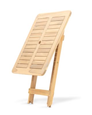 Balcon terrasse table pliante 70x70 + 2 chaises avec accoudoirs avec coussins - Java Light