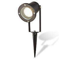 Balise à piquer LED Blooma Shelby noir H.38 cm IP54
