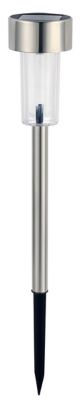 Balise extérieure Langley LED intégrée solaire 0.01W IP44 GoodHome chrome