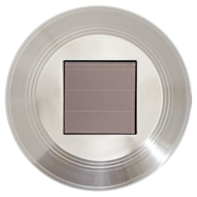 Balise extérieure solaire Kitmat Led intégrée 15 lm 0,02 W IP44 GoodHome chrome vendue par 4 pièces